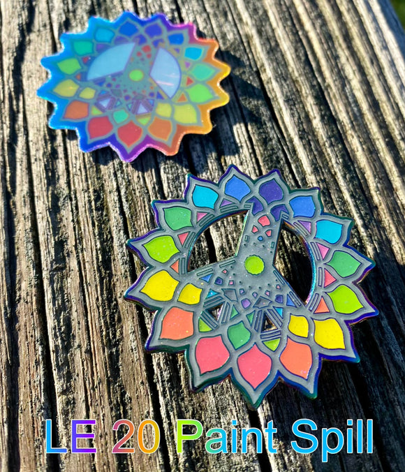 LE 20 ‘Paint Spill’ Shine On Dyez Logo Pin
