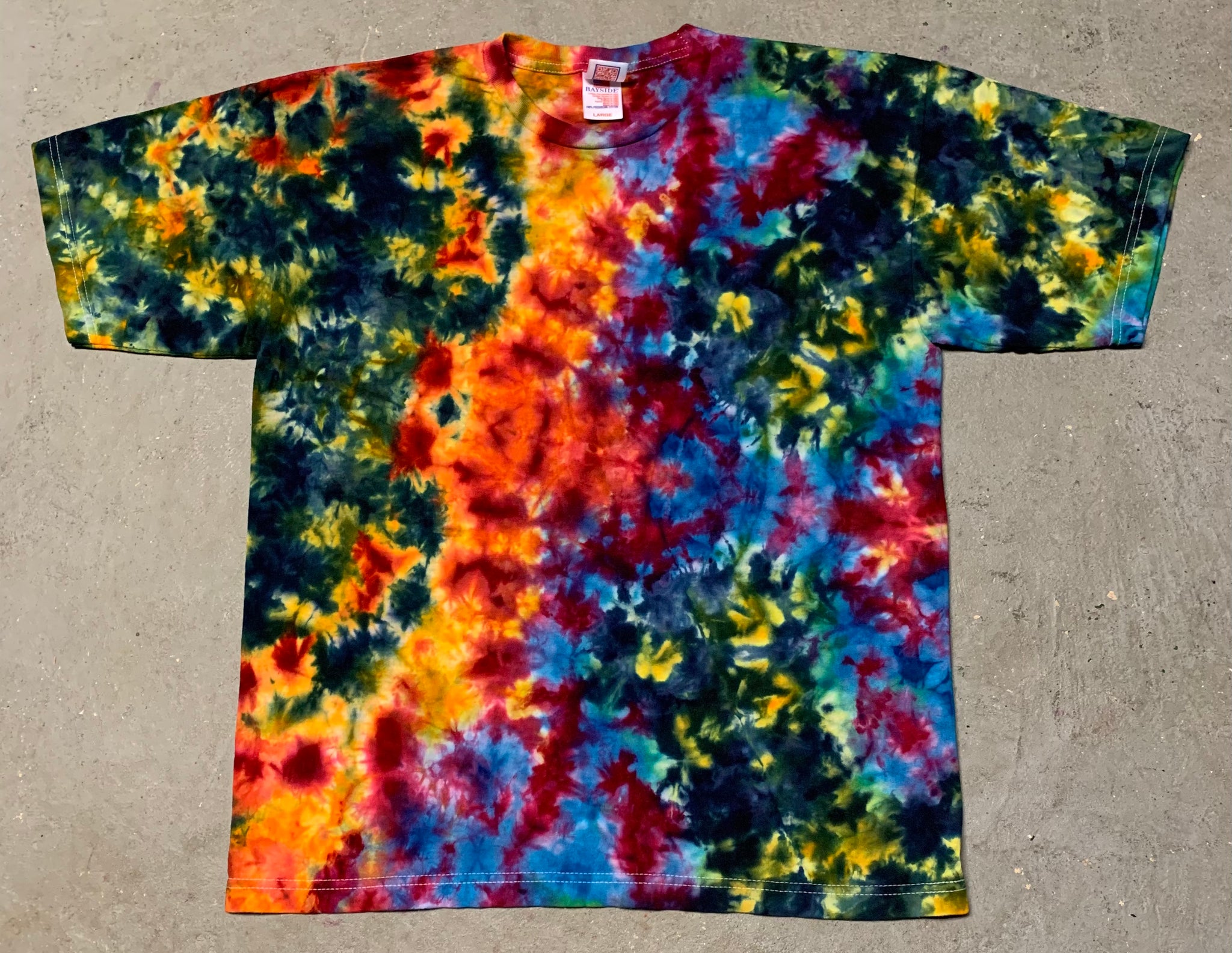 Rainbow Corner Spiral Tie Dye Tee Shirt 2x