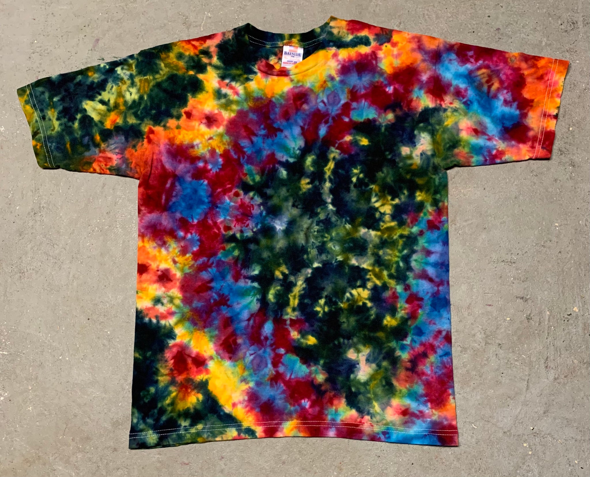 Rainbow Corner Spiral Tie Dye Tee Shirt 2x